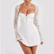Short  Mini Dress Low Back Mini Dress for Cocktail Evening Party Events.