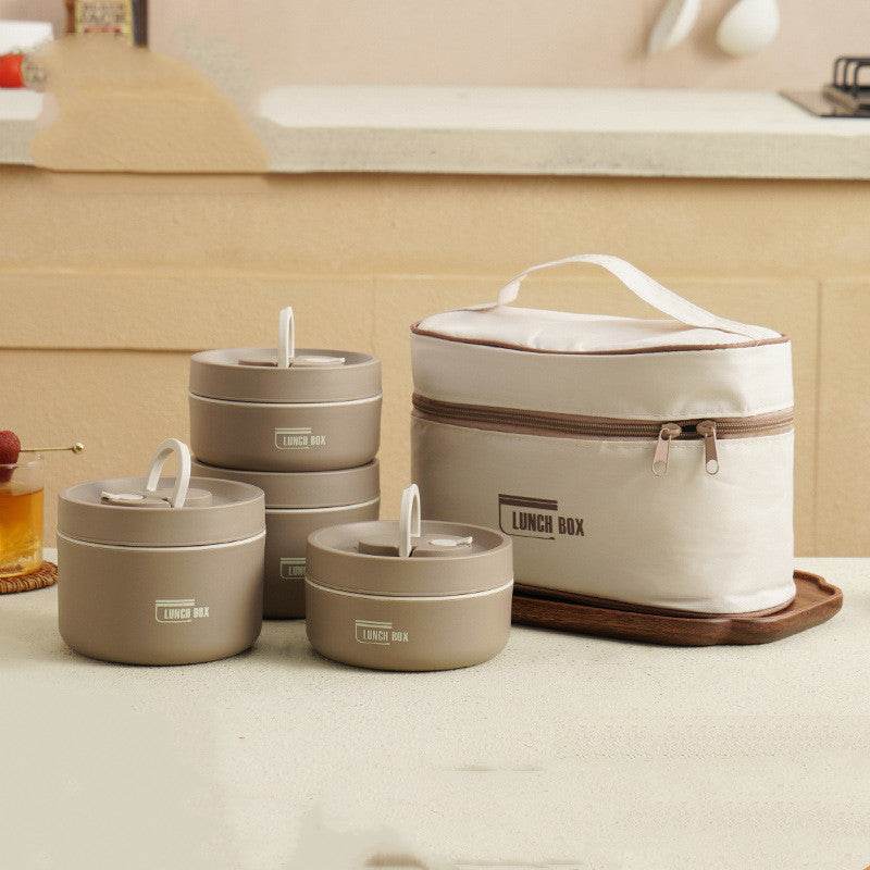 Portable Insulated Work Lunch Box and Canvas Lunch Bag
