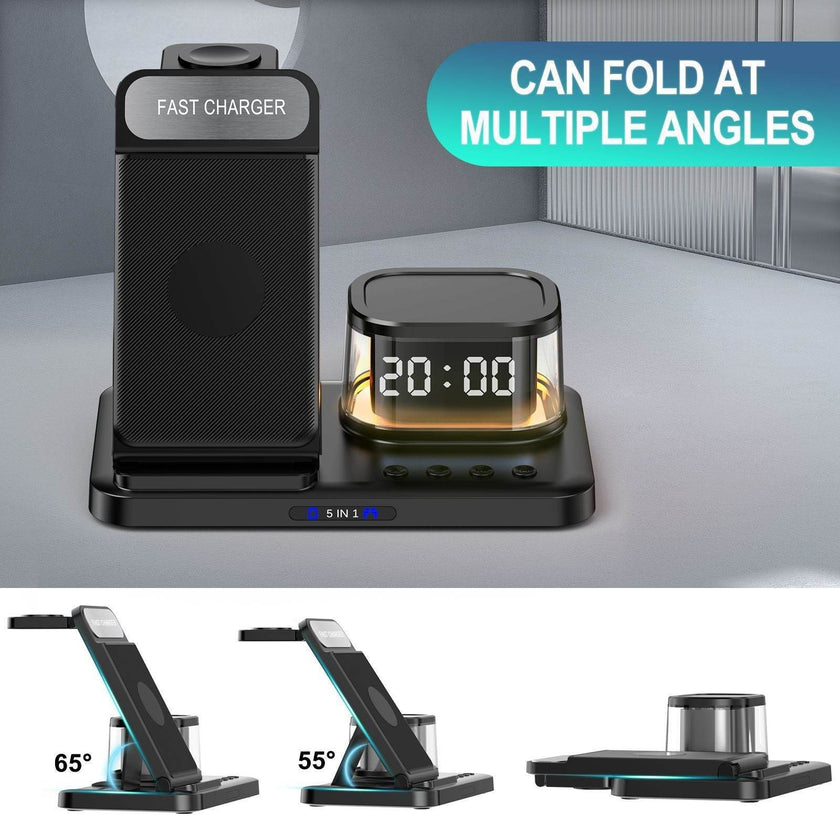 Creative Fast Wireless Charger Three-in-one Folding Bracket