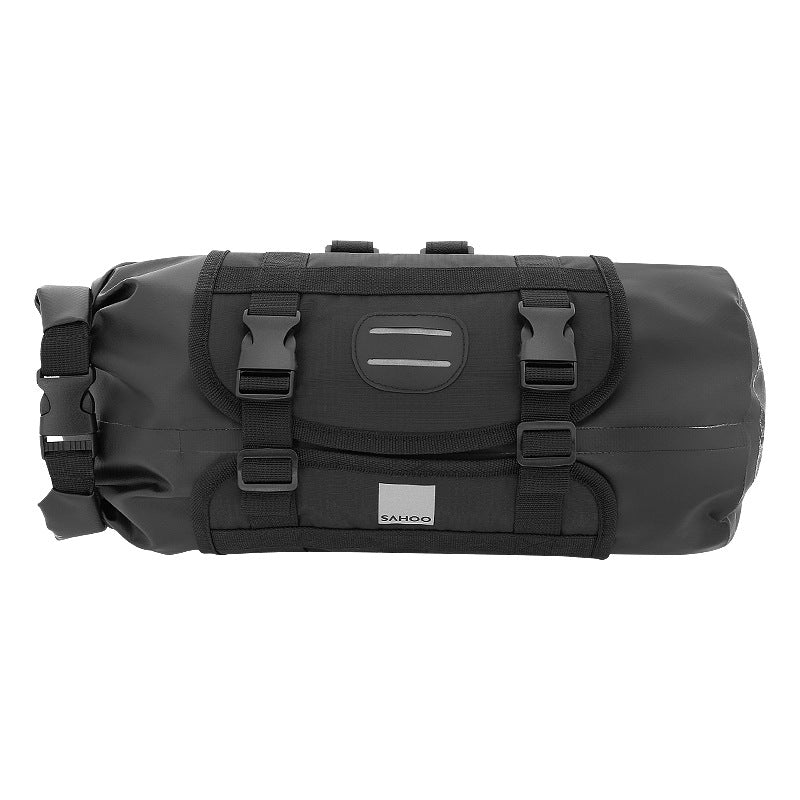 Adjustable Bicycle Saddle Bag – Roll-Top Handlebar Bag 3–7L, Black
