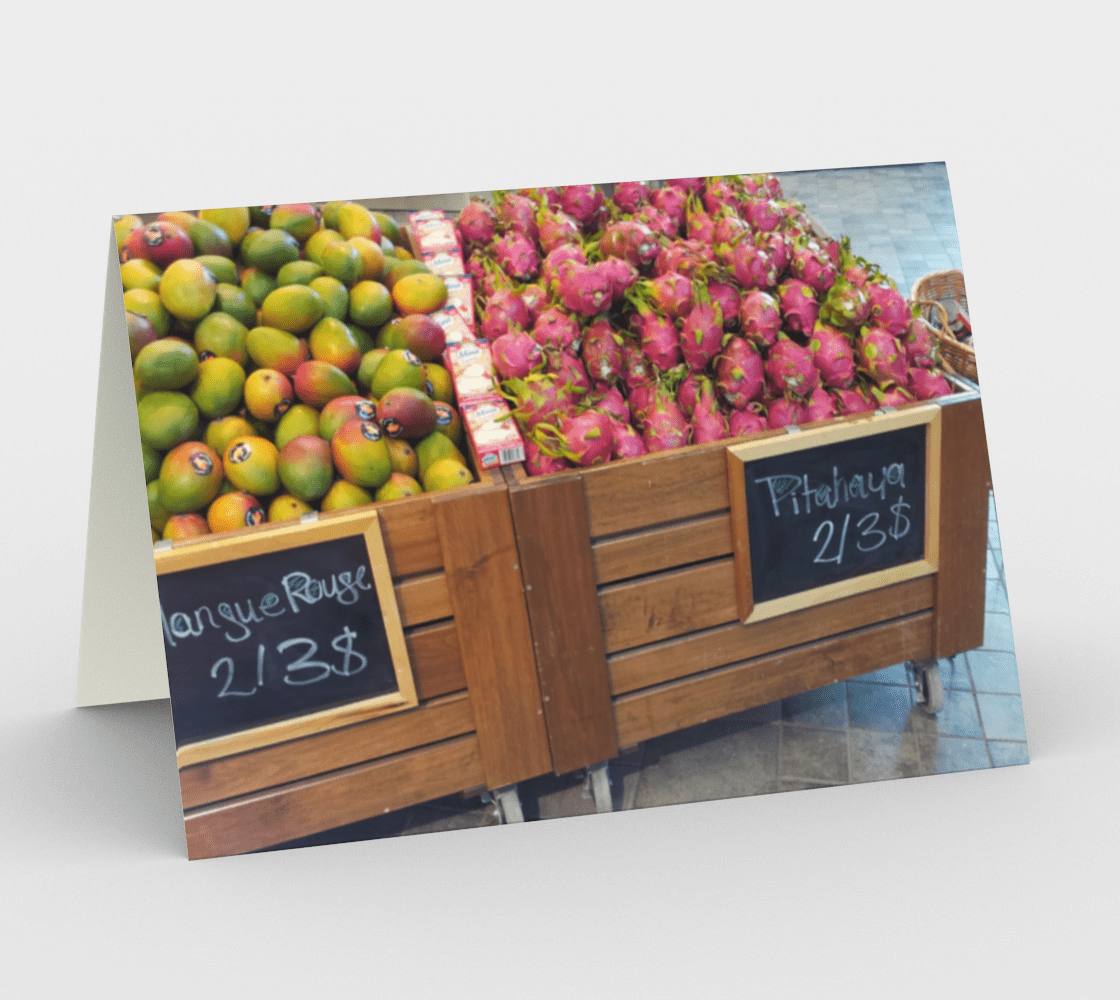 Set of 3 Blank Greeting Cards | 5 x 7 | At the Market