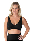 Sublime® Adjustable Crossover Nursing & Lounge Bra | Black