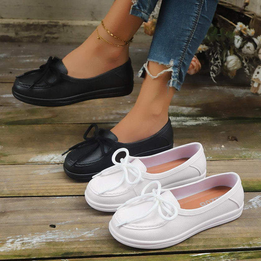 Women's Slip-On Penny Loafers Flat Shoes for Casual Daily Wear