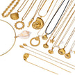 Stainless Steel Shell & Starfish Beach Necklace – Electroplated Clavicle Chain for Women (14 Styles)
