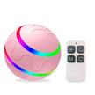 Smart Self-Rotating Cat Ball Toy – USB Rechargeable, LED Light, Remote Control Option | Yellow, Pink, Orange