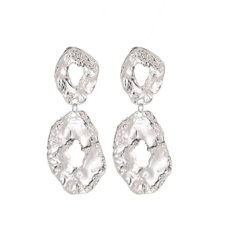 Jewelry Baroque Alloy Geometric Irregular Earrings