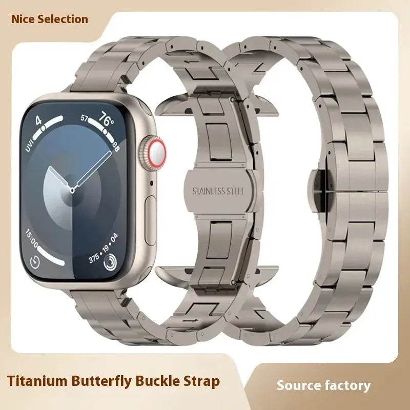 Replaceable Metal Watch Strap Suitable for Apple Smartwatch