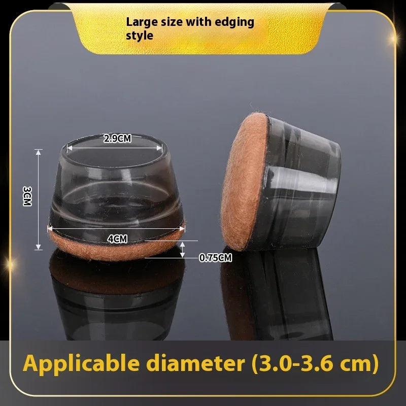 Quiet And Wear-resistant Non-slip Stool Booties Rubber Protective Sleeve