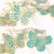 Butterfly Birthday Cake Decoration Cards – Floral Party Cake Toppers & Inserts