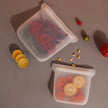Grocery bag storage vacuum seal bags