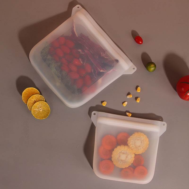 Grocery bag storage vacuum seal bags