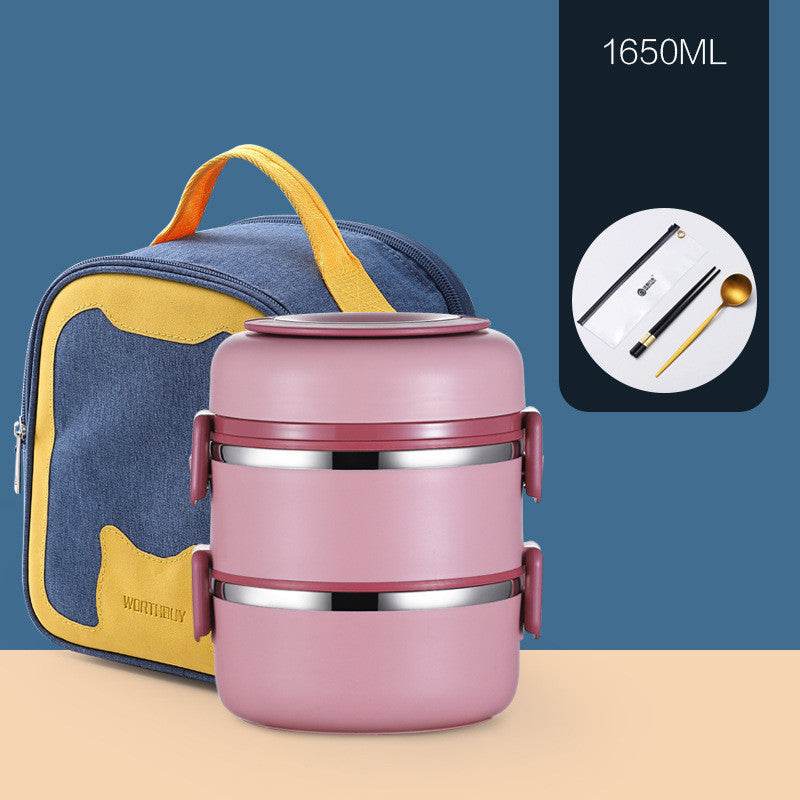304 Stainless Steel Multi-layer Thermal insulated lunch container