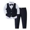 Children's Formal Suit Bow Tie Vest Three-Piece Set – Boys & Girls Dress Outfit | Canada & USA