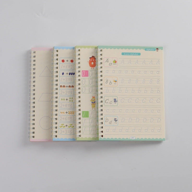 Groove Magic Copybook – Calligraphy & Handwriting Practice Board with Pen (English Version)