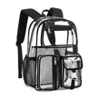 Clear Transparent Large Capacity Backpack – School & Travel Bag | Black, Gray, Pink, Lavender