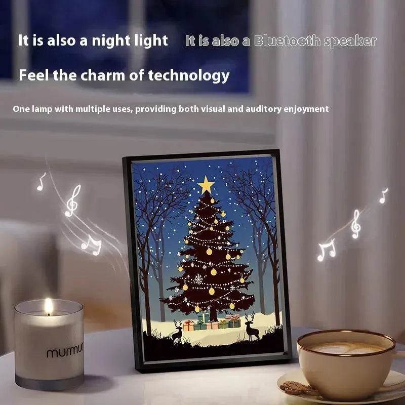 2024 New Luminous Christmas Tree Painting decorations Bluetooth Speaker integrated Gift Ideas