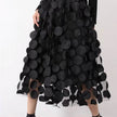 Women's Retro fashion Line  Midi Maxi Prairie Skirt