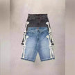 Hip Hop Shorts - Bones Shorts Design Denim Shorts for Men - Jeans shorts