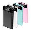 10000mAh Ultra Slim Power Bank Digital Display LED Flashlight 2 USB Ports Airline Approved