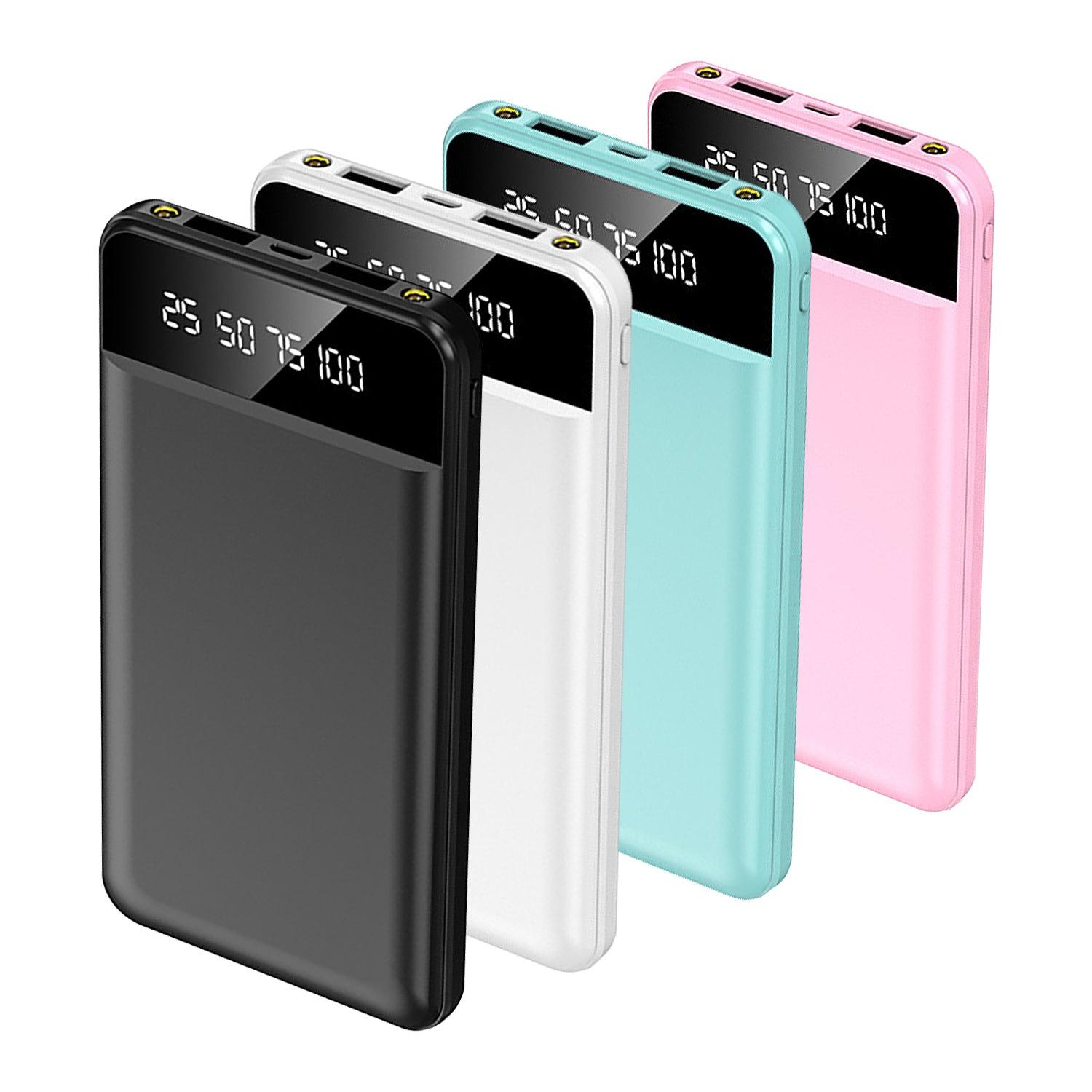 10000mAh Ultra Slim Power Bank Digital Display LED Flashlight 2 USB Ports Airline Approved