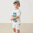 Boys' Short-sleeved Cartoon Cute Short Sleeve Shorts Two-piece  for boys