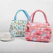 Portable Oxford Printed Insulated Tote Lunch Bag