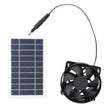10W Solar Panel Powered Fan Kit Monocrystalline Silicon Solar Powered Exhaust Fan Portable Silent Solar Panel Fan for Outdoor