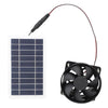 10W Solar Panel Powered Fan Kit Monocrystalline Silicon Solar Powered Exhaust Fan Portable Silent Solar Panel Fan for Outdoor