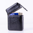 Bag Metal Clip Leather Cigarette Flip Cigarette Case