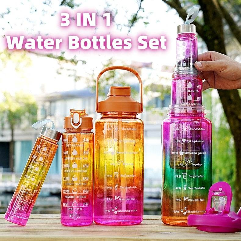 Sport Water bottle set 3 in 1