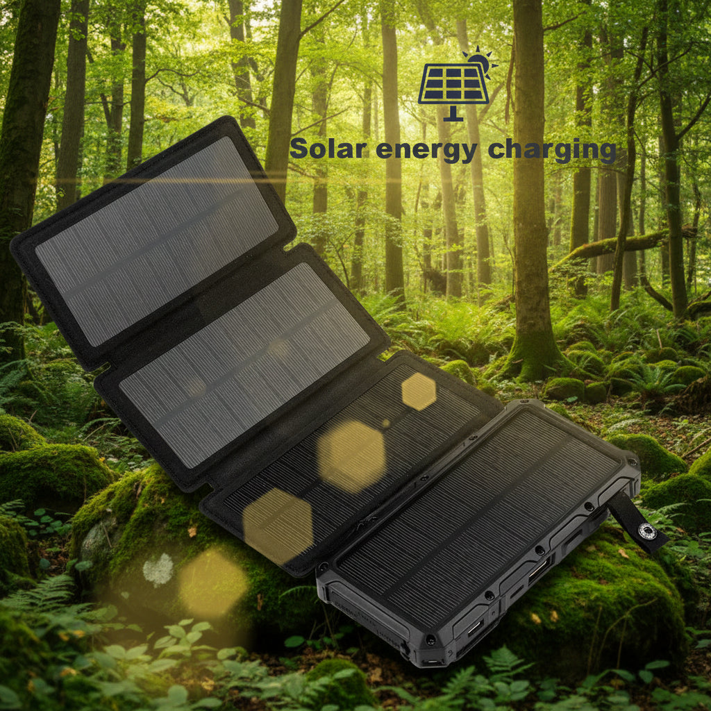 20,000mAh Foldable Solar Power Bank with Wireless Charging – 5 Colours