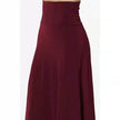 Women's casual High Waist flared Midi Skirt