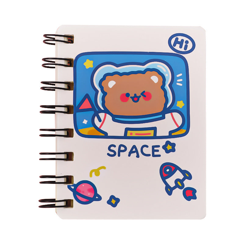 Astronaut Pocket Flipper Notebook – Space Themed Mini Flip Notepad (10.5×8cm)
