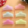 Fluorescent Large Hair Claw Clip – European American Style Plastic Resin Bone Clip