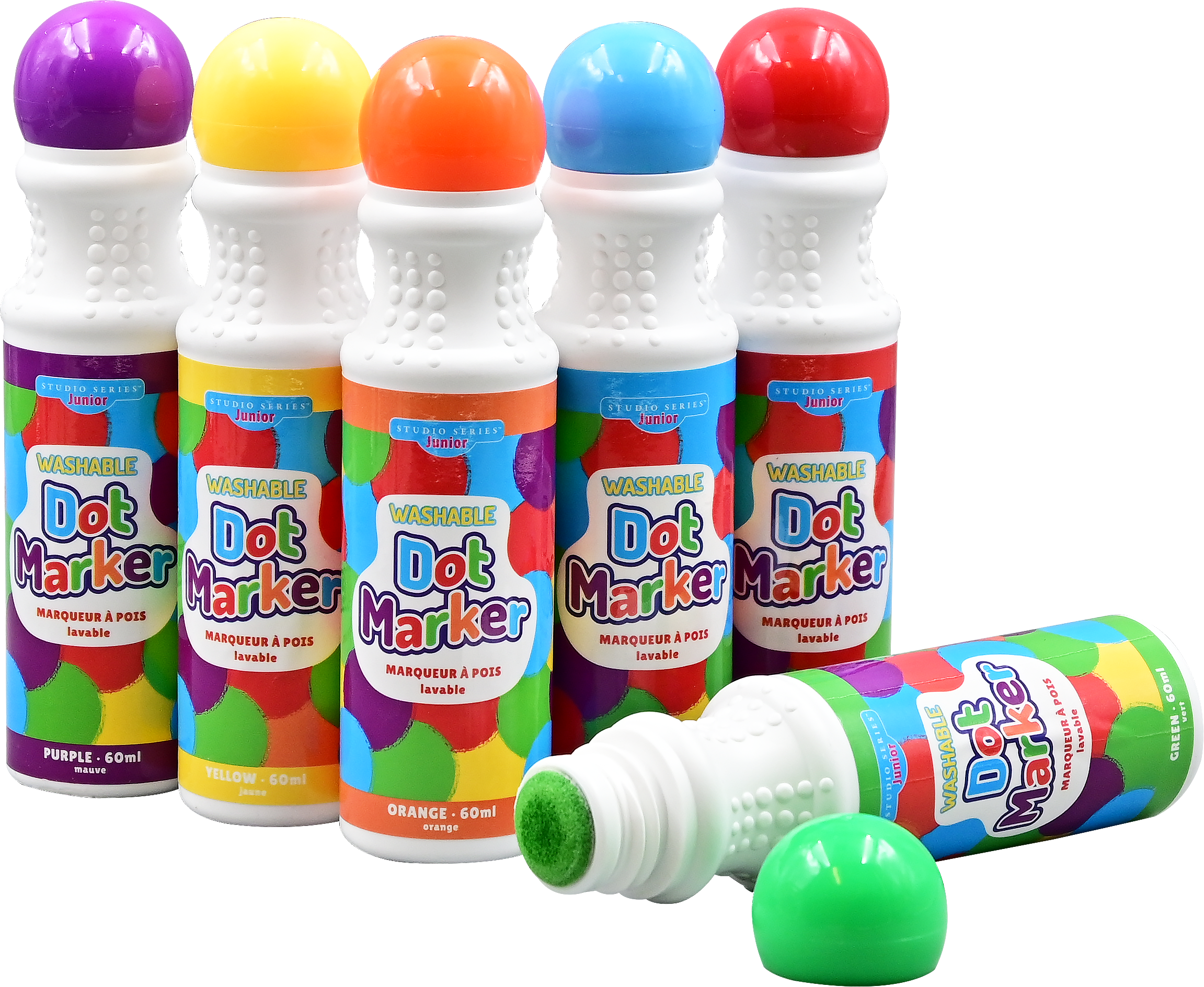 Peter Pauper Press - Studio Series Junior Washable Dot Markers (Set of 6)