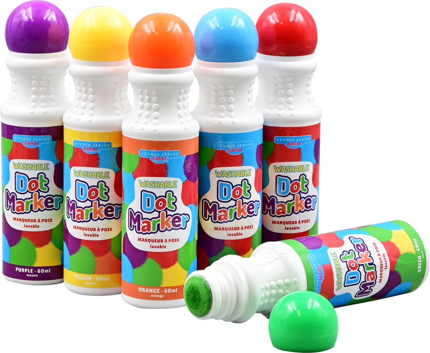 Peter Pauper Press - Studio Series Junior Washable Dot Markers (Set of 6)