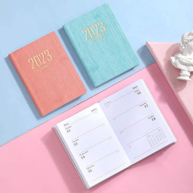 Mini Notebook 365 Days Portable Pocket Notepad Daily Weekly Agenda Planner