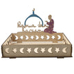Wooden Ornament Eid Al Fitr Table Decoration coffee Tray