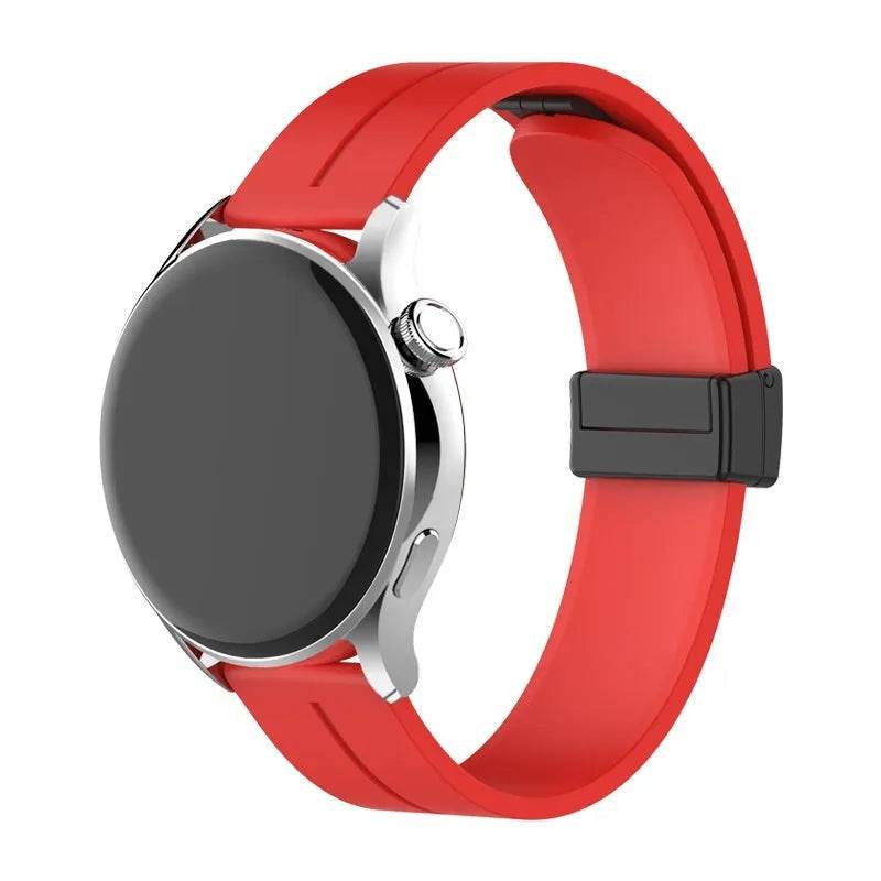 Applicable Watt4 Strap Silicone Magnetic Folding Buckle Watch Band