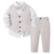 Children's Formal Suit Bow Tie Vest Three-Piece Set – Boys & Girls Dress Outfit | Canada & USA