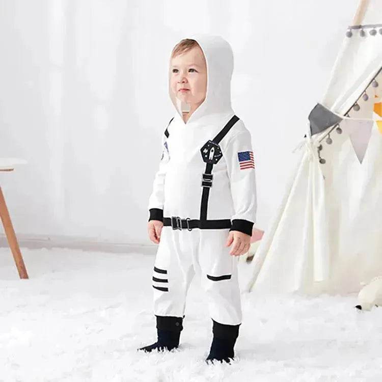 Space Suit Summer  Long-sleeved Jumpsuit Holiday Pullover Clothes Baby boy Astronaut costume