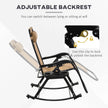 Ergonomic Recline  Beige Zero Gravity Rocker With Headrest, Tray  Phone Holder