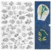 50pcs Water Soluble Stick and Stitch Embroidery Patterns stickers for Clothes
