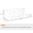 59'' X 38'' Tufted Bench Cushion For Outdoor Furniture, 3-Seater Replacement For Swing Chair, Patio Sofa Couch, TIKTOK Prohibits Sales