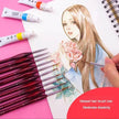 Gouache Oil Painting Watercolor Hand-painted Crochet Pen Paint Brush Miniature and Micro Detail Paint Brush, Triangular Grip Handles Art Brushes For  Acrylic Painting