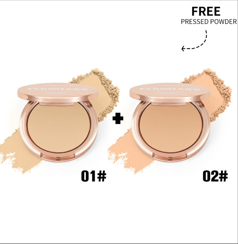 PHOFAY Matte Setting Pressed Powder – Flawless Finish Face Powder (8g, Multiple Sets)
