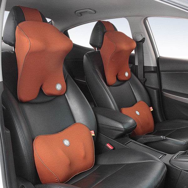 Adjustable Driving back Support Lumbar pillow and Neck support 2pcs