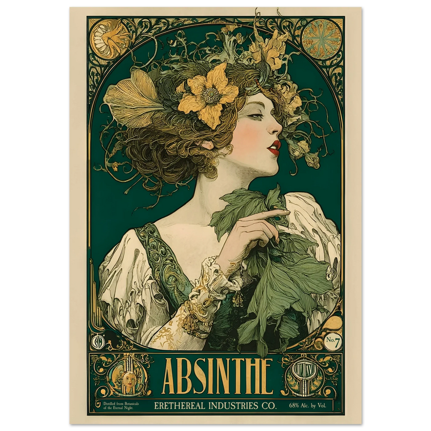 L’Absinthe d’Ombre - Poster & Framed Print
