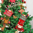 2024 New Year Xmas Big Stockings Set Decorations Christmas 3D Plush Big Sock Christmas Tree Pendant Decorating Supplies