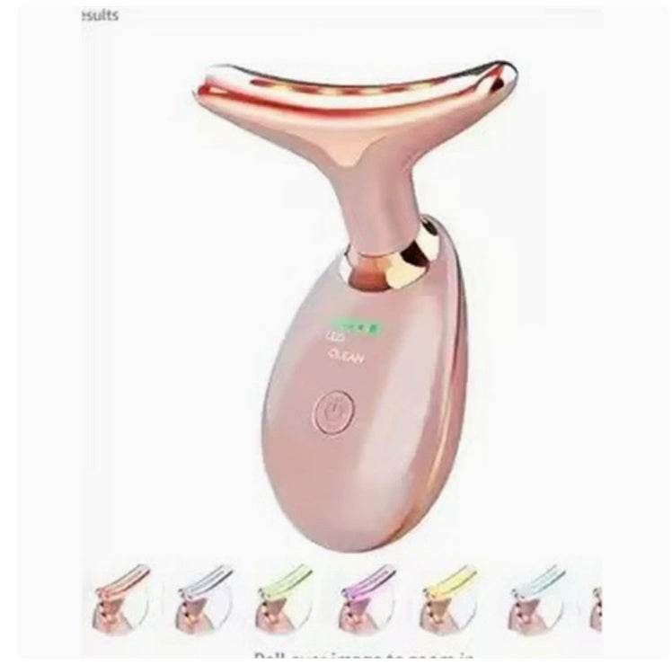 LED neck beauty device - Photon Therapy Neck Beauty Anti Wrinkle Machine EMS Tighten Massager